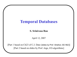 Temporal Databases