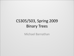 Binary Trees - Monmouth University