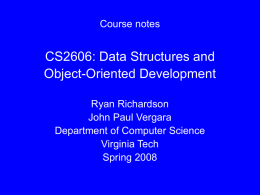 Data structure - Virginia Tech