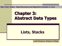 Abstract Data Types