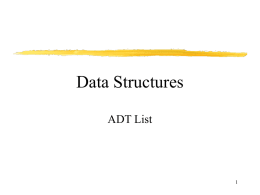 Data Structures: Lists