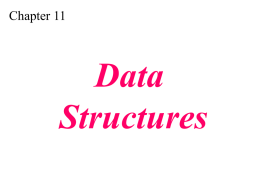 Data Structure uses a collection of ralated variables that can be