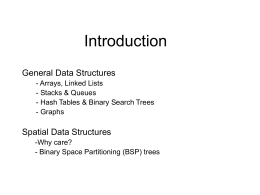 Data Structures in Games