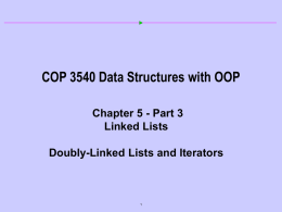 Chapter 5 Part 3 Linked Lists