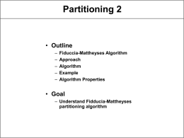 Partitioning 2 - CS Course Webpages