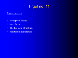 Tirgul 11