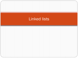 Linked lists
