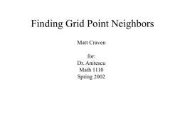Finding Grid Point Neighbors