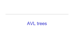 AVL Trees Lecture