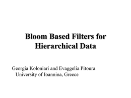 Bloom-Based Filters for Hierarchical Data