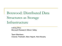Boxwood: Distributed Data Structures as