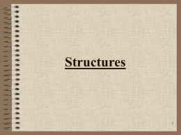 Structures - CS Course Webpages