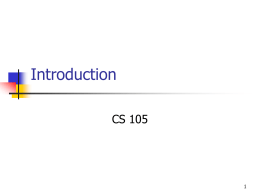 CS105-L1-Intro