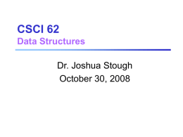 Oct 30 - Joshua Stough