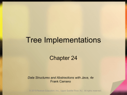 Ch 24 Tree Implementations