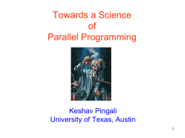 ParallelSciencex - UT Computer Science