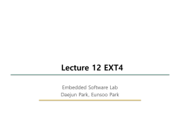 Lecture 12 EXT4