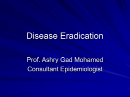 Disease Eradication