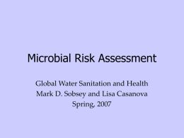 Quantitative microbial risk assessment