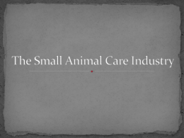 Animal Care Industry Notes