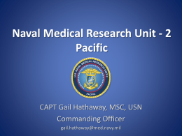 Naval Medical Research Unit Two- Pacific