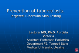 tuberculin skin test