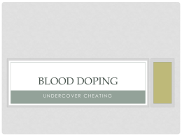 Blood doping