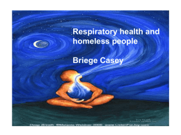 Respiratory Health and Homeless people