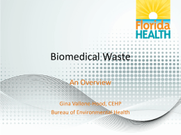 Biomedical Waste Overview