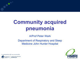 Community acquired pneumonia