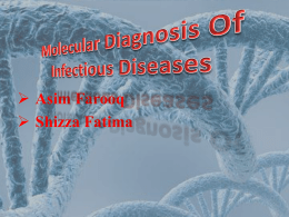 Molecular Diagnosis Of Infectious Diseases