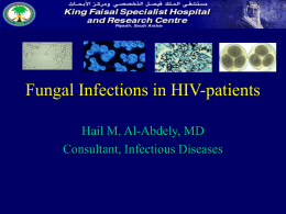 Fungal Infections in HIV