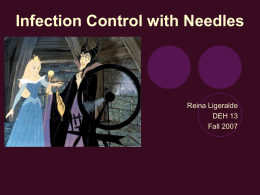 Infection Control with Needles