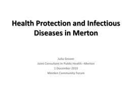 Health Protection in Merton