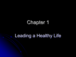 Chapter 1 - Health Education