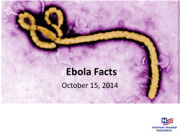 Ebola Facts: Hospital Preparedness Checklist