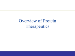 What is Protein therapeutics?