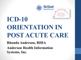 ICD-10 - Anderson Health Information Systems