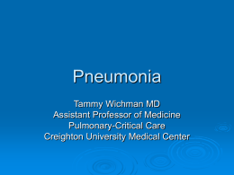 Pneumonia - Creighton University