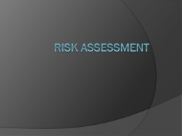 Risk Assessment - University of Texas Health Science