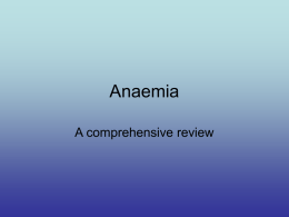 Anaemia - ASHWINI