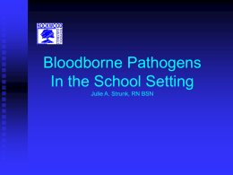 Bloodborne Pathogen Update - Harrisonburg City Schools