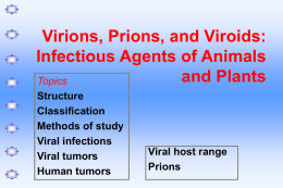PowerPoint Presentation - Ch14 Virions, Prions, and