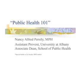 Mission of Public Health