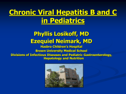 Chronic Viral Hepatitis in the Pediatric Population