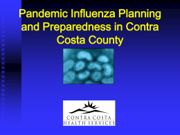Pandemic Influenza - Contra Costa Health Plan