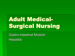 Adult Medical Surgical Nursing 1