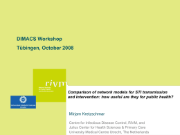 Mathematical modelling as a tool for infectious disease