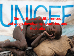 Similarities and differences between developing countries