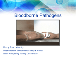 Bloodborne Pathogens - Murray State University